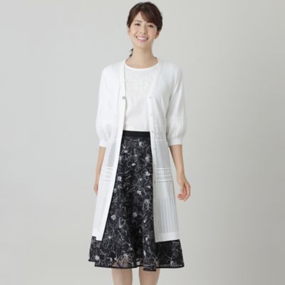 ＜TO BE CHIC (Women)＞レーヨンポリエステル　ロングカーディガン（Ｗ５Ｆ０９１６９＿＿）