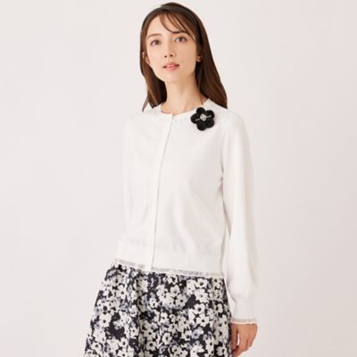 ＜TO BE CHIC (Women)＞シアーレイヤー　カーディガン（Ｗ５Ｆ１１６５４＿＿）