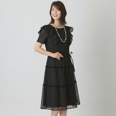 ＜TO BE CHIC (Women)＞ダブルドットチュール刺繍　ワンピース（Ｗ５Ｊ０２２００＿＿）