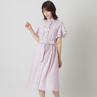 ＜TO BE CHIC (Women)＞プレーンストレッチフリルスリーブ　ワンピース（Ｗ５Ｊ０３２１３＿＿）
