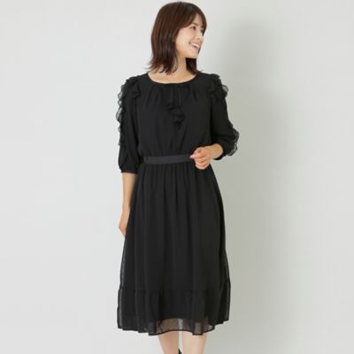 ＜TO BE CHIC (Women)＞シフォンカットジャカード　ワンピース（Ｗ５Ｊ０５２４２＿＿）