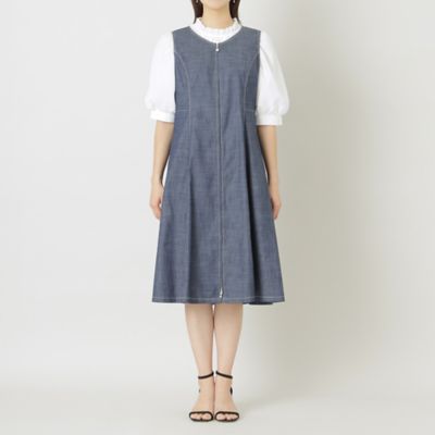 完売品✨美品　BEAUTY&YOUTH ツイル ジャンパースカート＆ジレ Z-UP JUMPER SKIRT/ジップアップジャンパースカート（ワンピース
