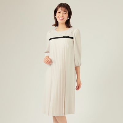 ラッセルレースバックサテン ワンピース（W5J08139＿＿） | TO  