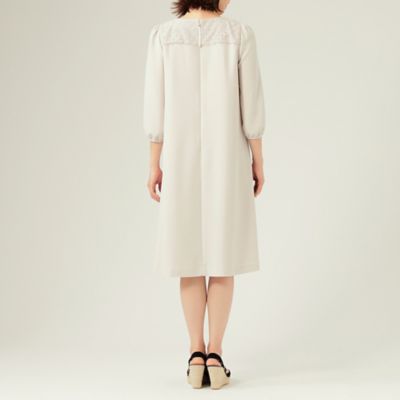 ラッセルレースバックサテン ワンピース（W5J08139＿＿） | TO  