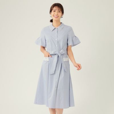 ＜TO BE CHIC (Women)＞コットンストライプ　ワンピース（Ｗ５Ｊ０９１４０＿＿）