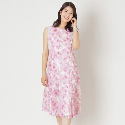 ＜TO BE CHIC (Women)＞ローズプリントジャカード　ワンピース（Ｗ５Ｊ０９５５７＿＿）