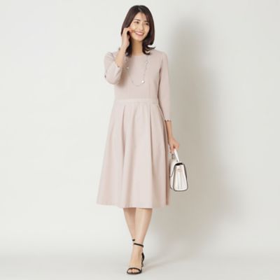ニットタフタコンビスカラップ　ワンピース（Ｗ５Ｊ１１５０９＿＿）