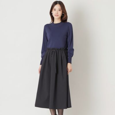 ＜TO BE CHIC (Women)＞【ＳＴＯＲＹコラボ】レーヨンナイロンニットコンビ　ワンピース（Ｗ５Ｊ３０２５５＿＿）