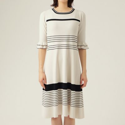 TO BE CHIC【20周年アニバーサリー】ボーダーレース　ワンピース 2361-W5J3118840.jpg?v=1694540860