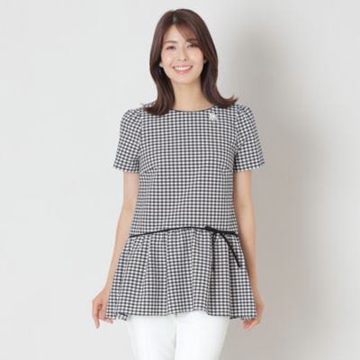 TO BE CHIC (Women)/トゥー ビー シック ギンガムチェック チュニック(W5M01605__)