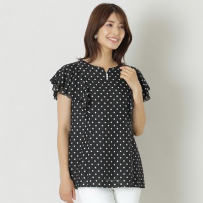 TO BE CHIC (Women)/トゥー ビー シック スパンドットプリント ブラウス(W5M02400__)