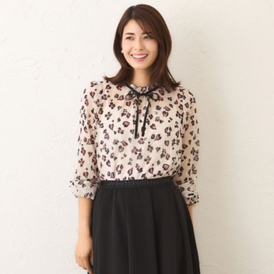 tobechicトゥービーシック　新品　ボタニカルレースブラウス　サイズ40 黒 公式】TO BE CHIC(トゥービーシック)のファッション通販 - SANYO