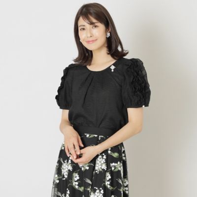 ＜TO BE CHIC (Women)＞ウエーブローン　プルオーバーブラウス（Ｗ５Ｍ１１３５５＿＿）