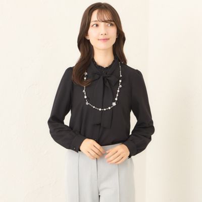 美品♡liten リテン レイヤードフリルブラウス ヒヤシンス liten レイヤードフリルブラウスHYACINTH ヒヤシンス