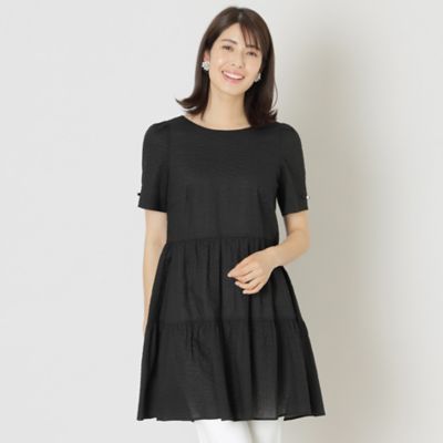 ＜TO BE CHIC (Women)＞ウエーブローン　チュニックブラウス（Ｗ５Ｍ１２３５５＿＿）