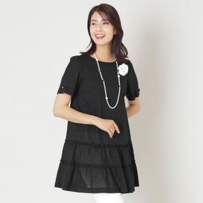 ＜TO BE CHIC (Women)＞ウェーブローン　ティアードチュニック（Ｗ５Ｍ１３５６０＿＿）
