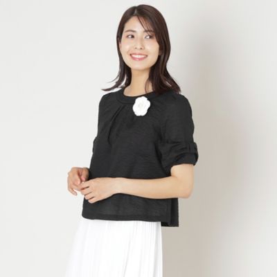 ＜TO BE CHIC (Women)＞ウェーブローン　スリーブリボンブラウス（Ｗ５Ｍ１４５６０＿＿）