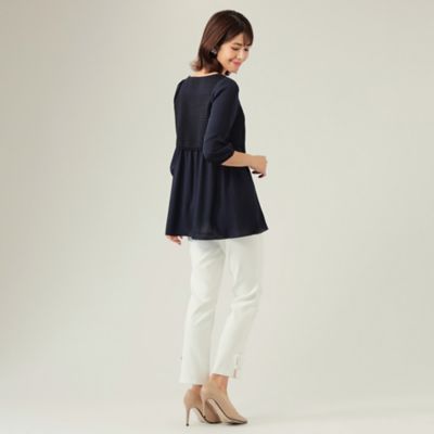 シフォンドッキングニット　チュニック（Ｗ５Ｎ０２１０６＿＿）