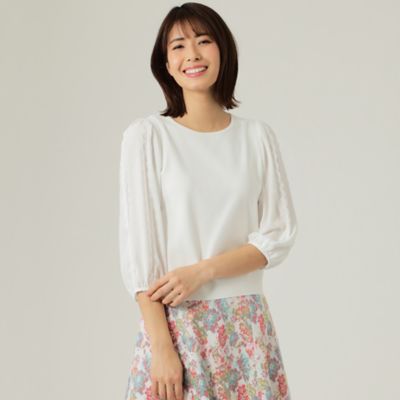＜TO BE CHIC (Women)＞レーヨンポリエステル　ニットプルオーバー（Ｗ５Ｎ０４１１５＿＿）