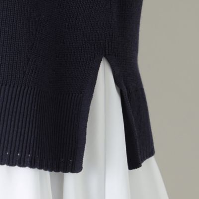TO BE CHIC ニット セーター ブラウスレイヤーニット レディース