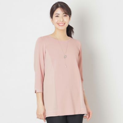 TO BE CHIC (Women)/トゥー ビー シック レーヨンナイロンニットドッキング チュニック(W5N04530__)
