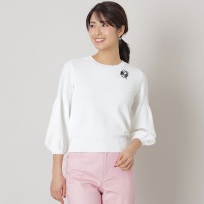 TO BE CHIC (Women)/トゥー ビー シック レーヨンナイロン　パフスリーブ　ニット（Ｗ５Ｎ０５５１８＿＿）