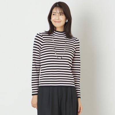 L】レーヨンナイロン フーディーニット(ブルゾン)｜TO BE CHIC