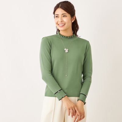 フリルハイネック ニット（W5N06644＿＿） | TO BE CHIC