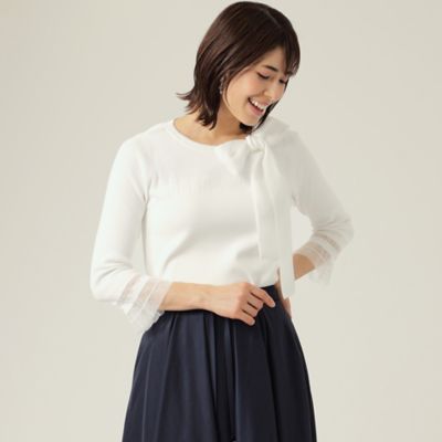 ＜TO BE CHIC (Women)＞コットンポリエステル　ニットプルオーバー（Ｗ５Ｎ０７１３３＿＿）