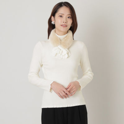 ＜TO BE CHIC (Women)＞ウールリブ　タートルニット（Ｗ５Ｎ０８２４５＿＿）