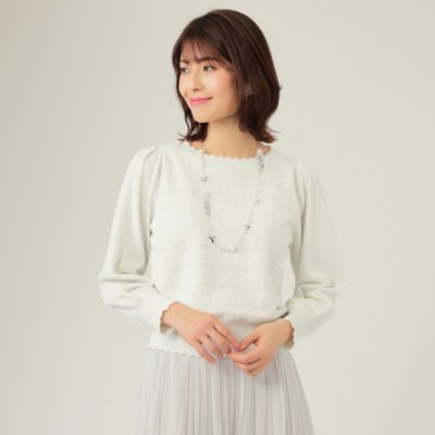 ＜TO BE CHIC (Women)＞ラメモールニット　プルオーバー（Ｗ５Ｎ１３１６５＿＿）