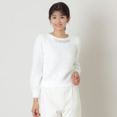 TO BE CHIC (Women)/トゥー ビー シック フェザーモール プルオーバーニット(W5N15469__)