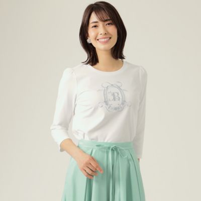 ＜TO BE CHIC (Women)＞コットンポンチロゴ　カットソー（Ｗ５Ｐ０３１２７＿＿）