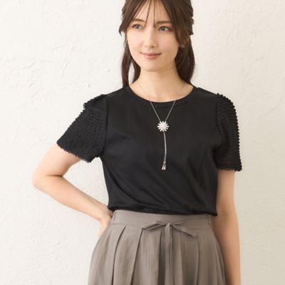 コマフリル　カットソーコンビプルオーバー（Ｗ５Ｐ０５６１３＿＿）