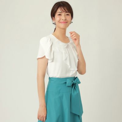 ＜TO BE CHIC (Women)＞コットンポンチ　フリルカットソー（Ｗ５Ｐ０６１４９＿＿）