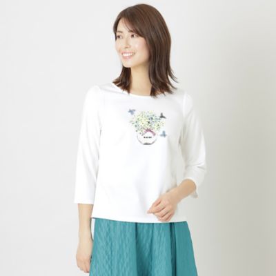 TO BE CHIC (Women)/トゥー ビー シック コットンポンチ モチーフカットソー(W5P06333__)