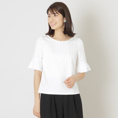 ＜TO BE CHIC (Women)＞シルケットポンチ　プルオーバーカットソー（Ｗ５Ｐ０８３４６＿＿）