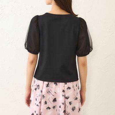 立体フラワー刺しゅう カットソー（W5P09621＿＿） | TO