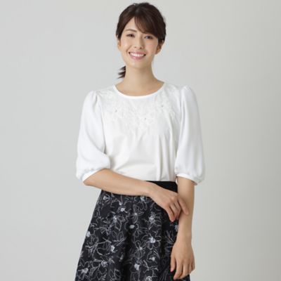 ＜TO BE CHIC (Women)＞コットンポリエステルコンビ　カットソー（Ｗ５Ｐ１２１６８＿＿）