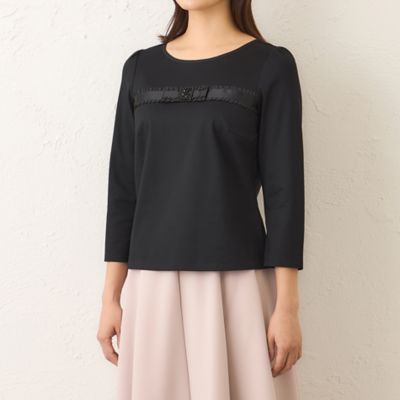 【新品】リボンモチーフカットソー リボンモチーフカットソー（Tシャツ/カットソー）｜CELFORD