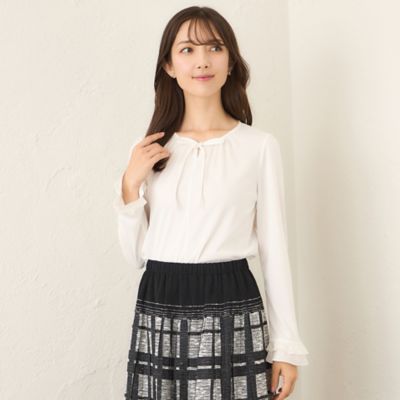 ＜TO BE CHIC (Women)＞リボンビジュー　カットソー（Ｗ５Ｐ１４６３８＿＿）