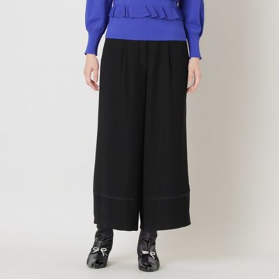 ＜TO BE CHIC (Women)＞ポリエステルツイル　ワイドパンツ（Ｗ５Ｒ０４２４８＿＿）