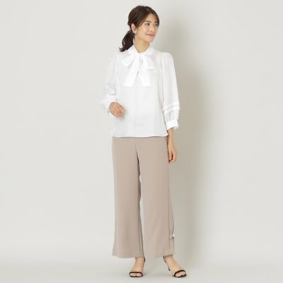 ポリエステルツイル ワイドパンツ（W5R05408＿＿） | TO