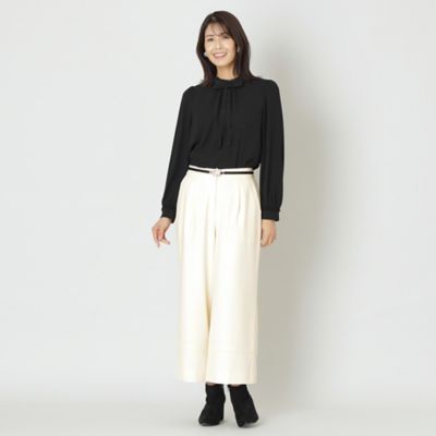 ポリエステルレーヨン　ワイドストレッチパンツ（Ｗ５Ｒ０６４４４＿＿）