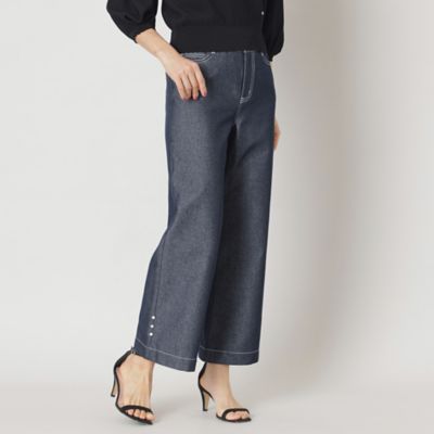 ＜TO BE CHIC (Women)＞リアクティブデニム　ワイドシルエット　パンツ（Ｗ５Ｒ０８５１５＿＿）