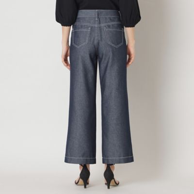 リアクティブデニム ノータックスリムシルエットパンツ　36 リアクティブデニム ワイドシルエット パンツ