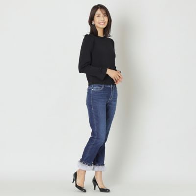 フェイクファー　ストレッチデニムパンツ（Ｗ５Ｒ３６４６４＿＿）