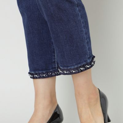 フェイクファー　ストレッチデニムパンツ（Ｗ５Ｒ３６４６４＿＿）
