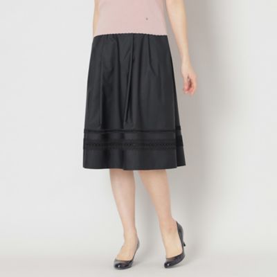 ＜TO BE CHIC (Women)＞ヘムボーダーレース　スカート（Ｗ５Ｓ０４５１９＿＿）