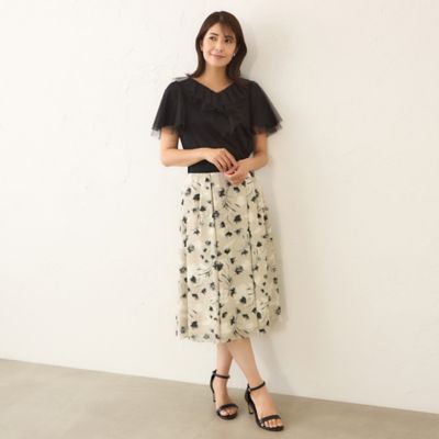 イーペプリント柄タックスカート 花火柄タックスカート【2点10%OFF対象商品】 | axes femme